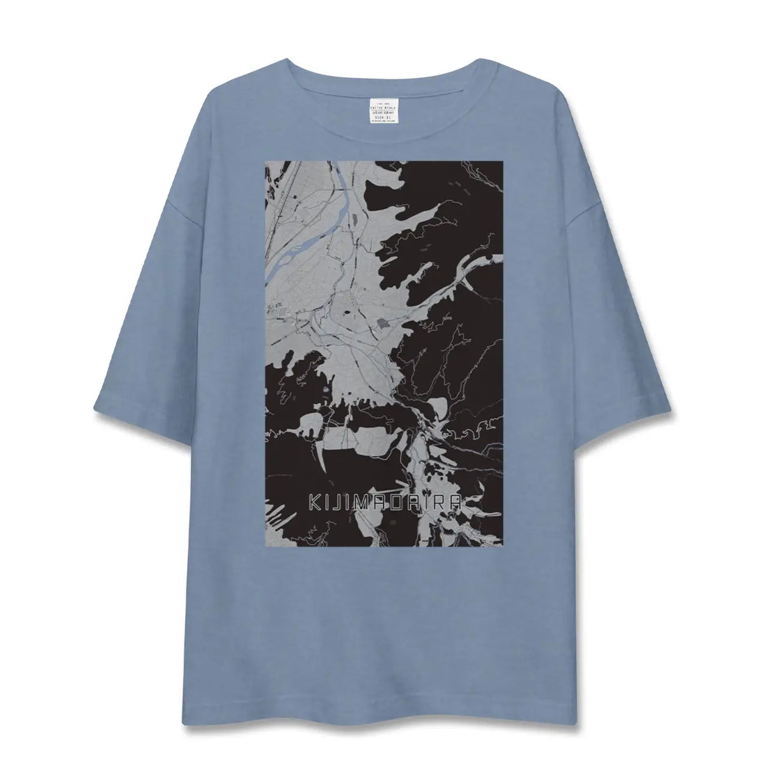 【木島平(長野県)】地図柄ビッグシルエットTシャツ