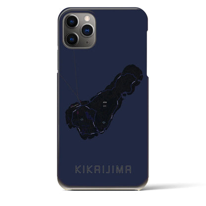 【喜界島（鹿児島県）】地図柄iPhoneケース（バックカバータイプ）