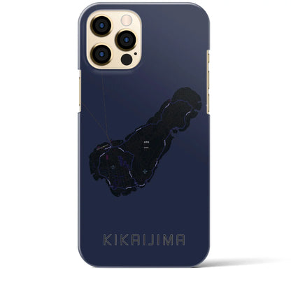 【喜界島（鹿児島県）】地図柄iPhoneケース（バックカバータイプ）