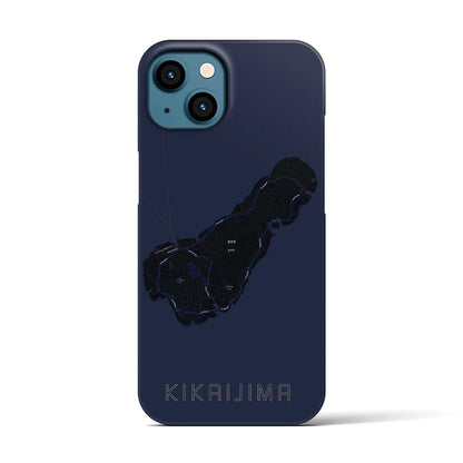 【喜界島（鹿児島県）】地図柄iPhoneケース（バックカバータイプ）