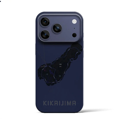 【喜界島（鹿児島県）】地図柄iPhoneケース（バックカバータイプ）