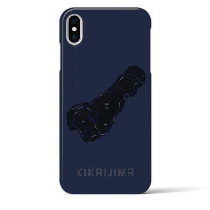 【喜界島（鹿児島県）】地図柄iPhoneケース（バックカバータイプ）