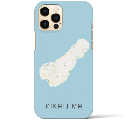 【喜界島（鹿児島県）】地図柄iPhoneケース（バックカバータイプ）