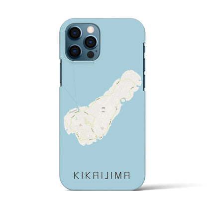 【喜界島（鹿児島県）】地図柄iPhoneケース（バックカバータイプ）