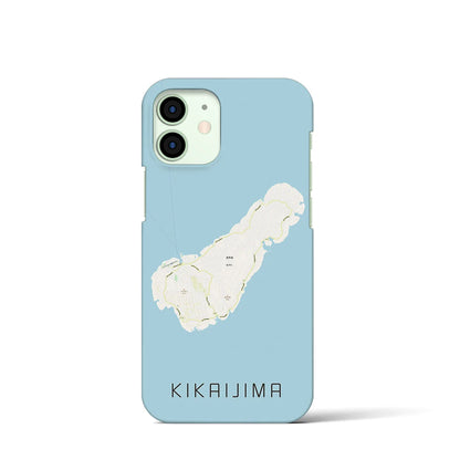 【喜界島（鹿児島県）】地図柄iPhoneケース（バックカバータイプ）