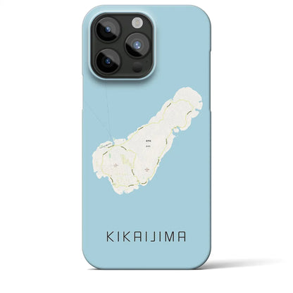 【喜界島（鹿児島県）】地図柄iPhoneケース（バックカバータイプ）