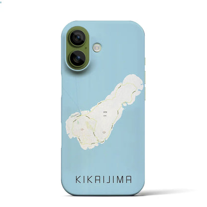 【喜界島（鹿児島県）】地図柄iPhoneケース（バックカバータイプ）