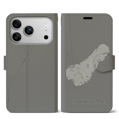 【喜界島（鹿児島県）】地図柄iPhoneケース（手帳タイプ）