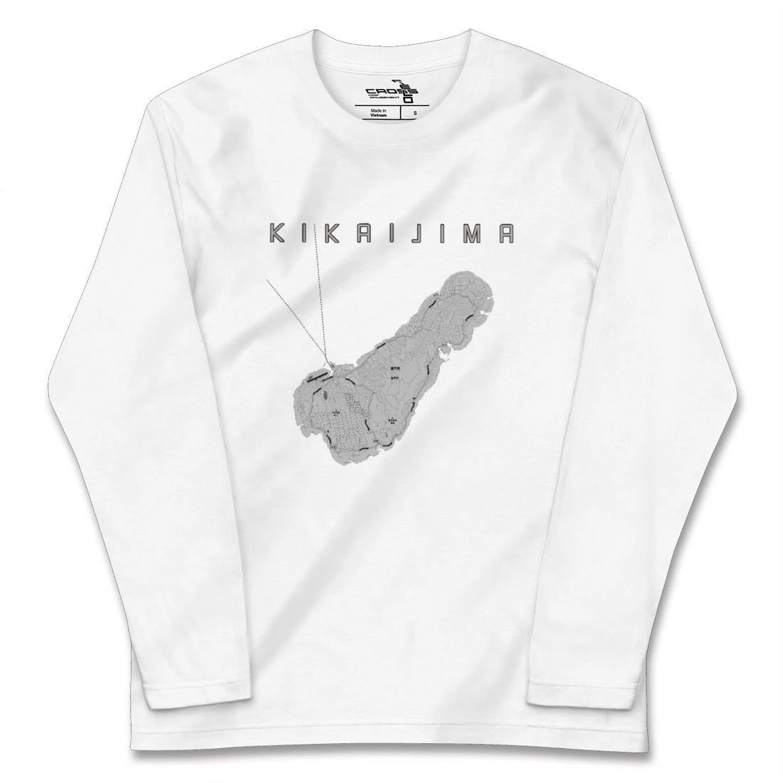 【喜界島（鹿児島県）】地図柄ロングスリーブTシャツ