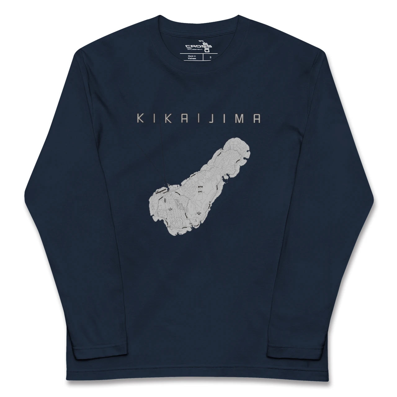 【喜界島（鹿児島県）】地図柄ロングスリーブTシャツ