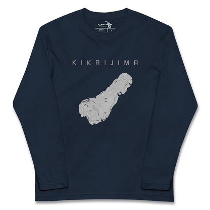 【喜界島（鹿児島県）】地図柄ロングスリーブTシャツ