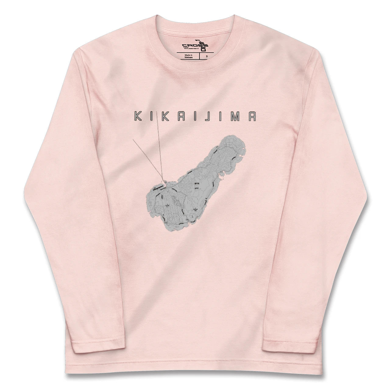 【喜界島（鹿児島県）】地図柄ロングスリーブTシャツ