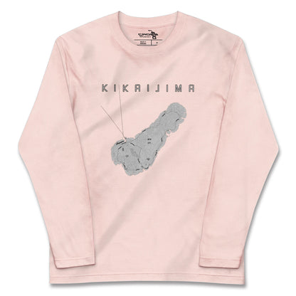 【喜界島（鹿児島県）】地図柄ロングスリーブTシャツ