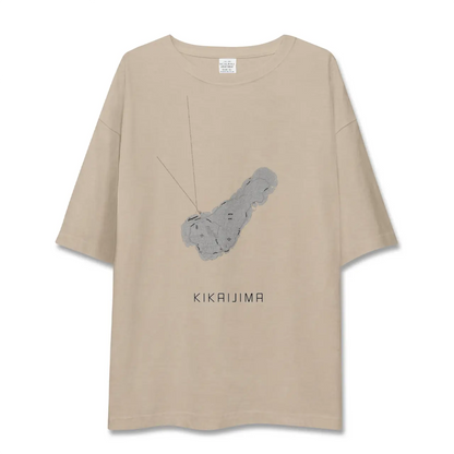 【喜界島（鹿児島県）】地図柄ビッグシルエットTシャツ