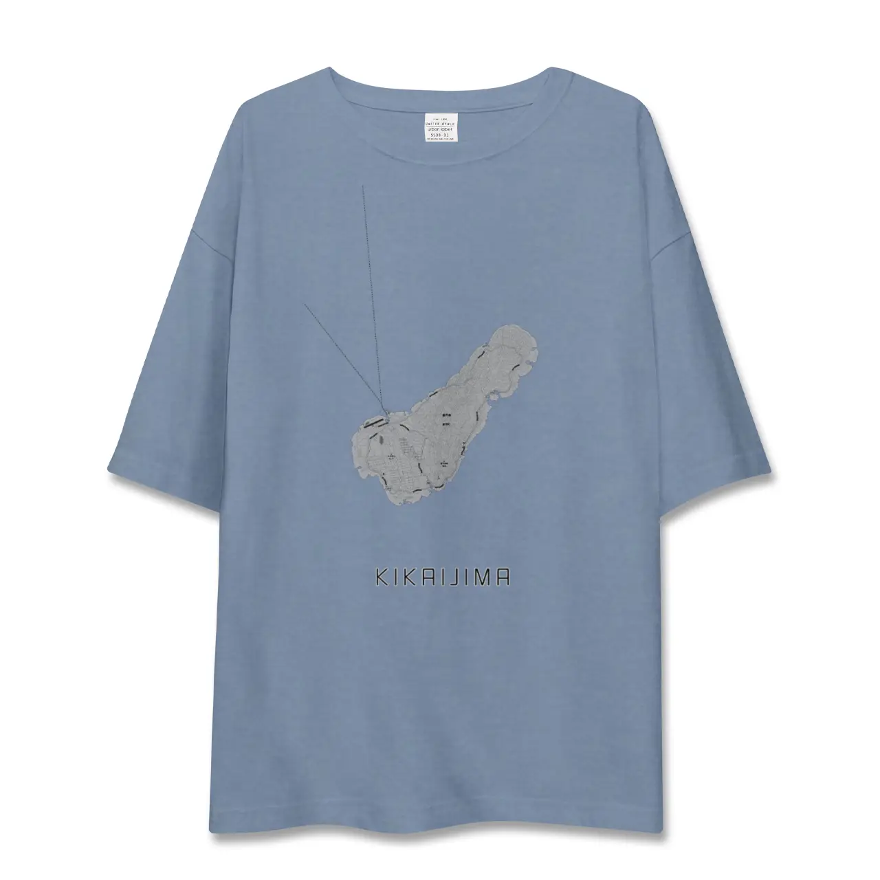 【喜界島（鹿児島県）】地図柄ビッグシルエットTシャツ