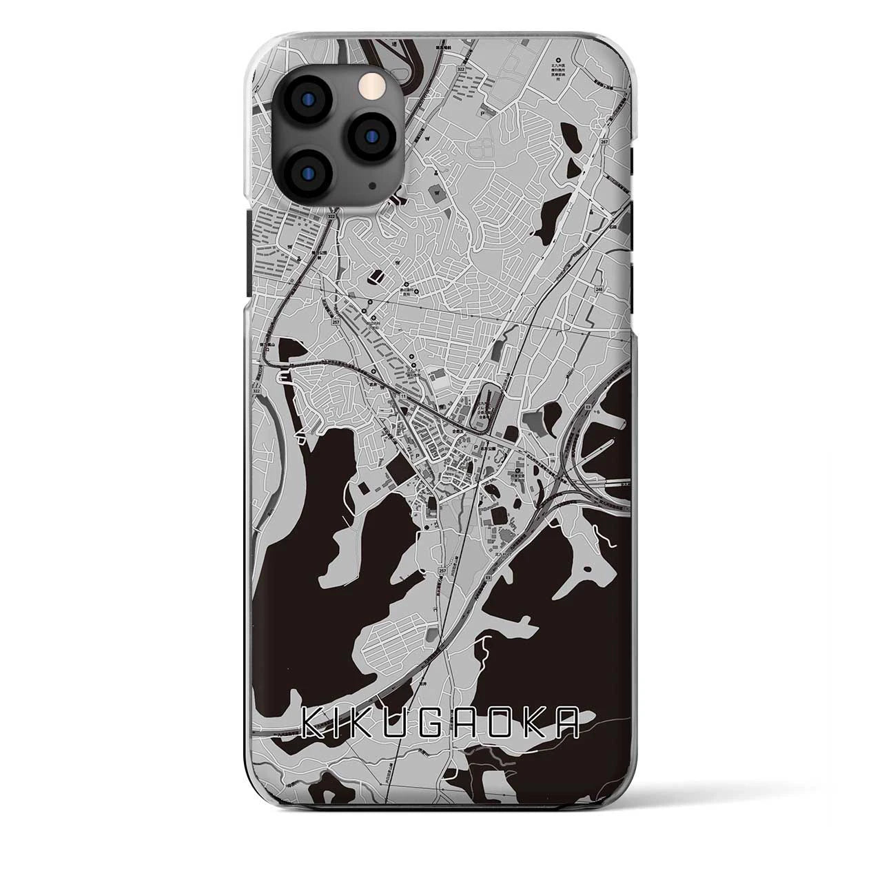 【企救丘（福岡県）】地図柄iPhoneケース（クリアタイプ）