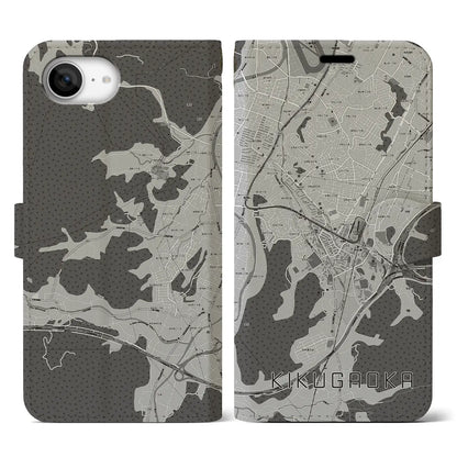 【企救丘（福岡県）】地図柄iPhoneケース（手帳タイプ）