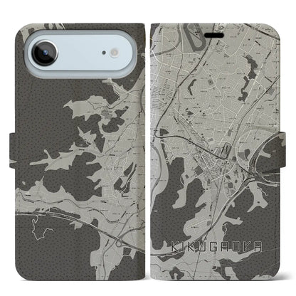 【企救丘（福岡県）】地図柄iPhoneケース（手帳タイプ）