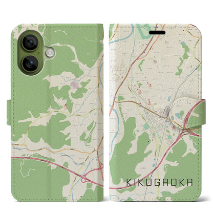 【企救丘（福岡県）】地図柄iPhoneケース（手帳タイプ）