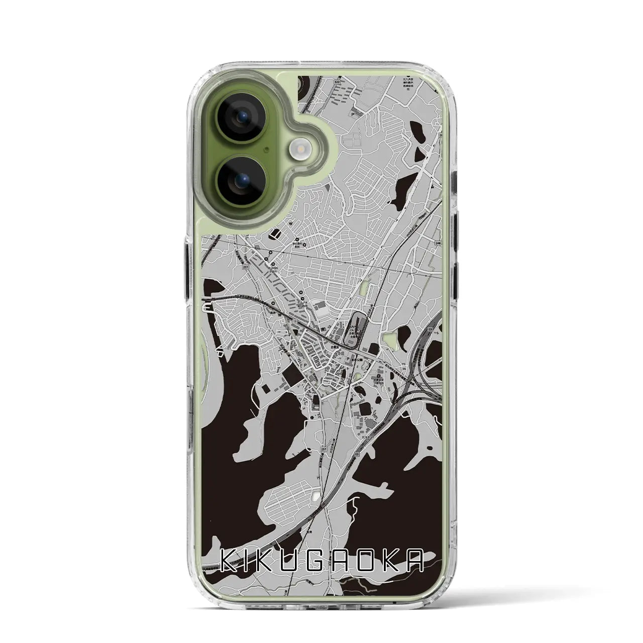 【企救丘（福岡県）】地図柄iPhoneケース（MagSafeタイプ）