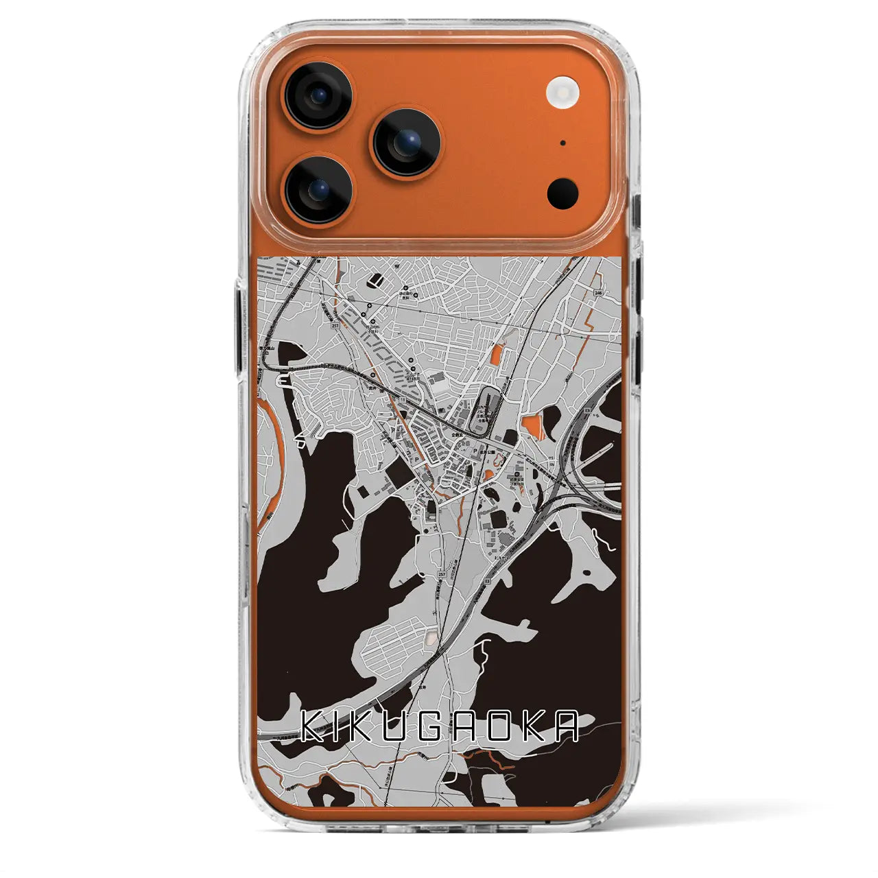 【企救丘（福岡県）】地図柄iPhoneケース（MagSafeタイプ）