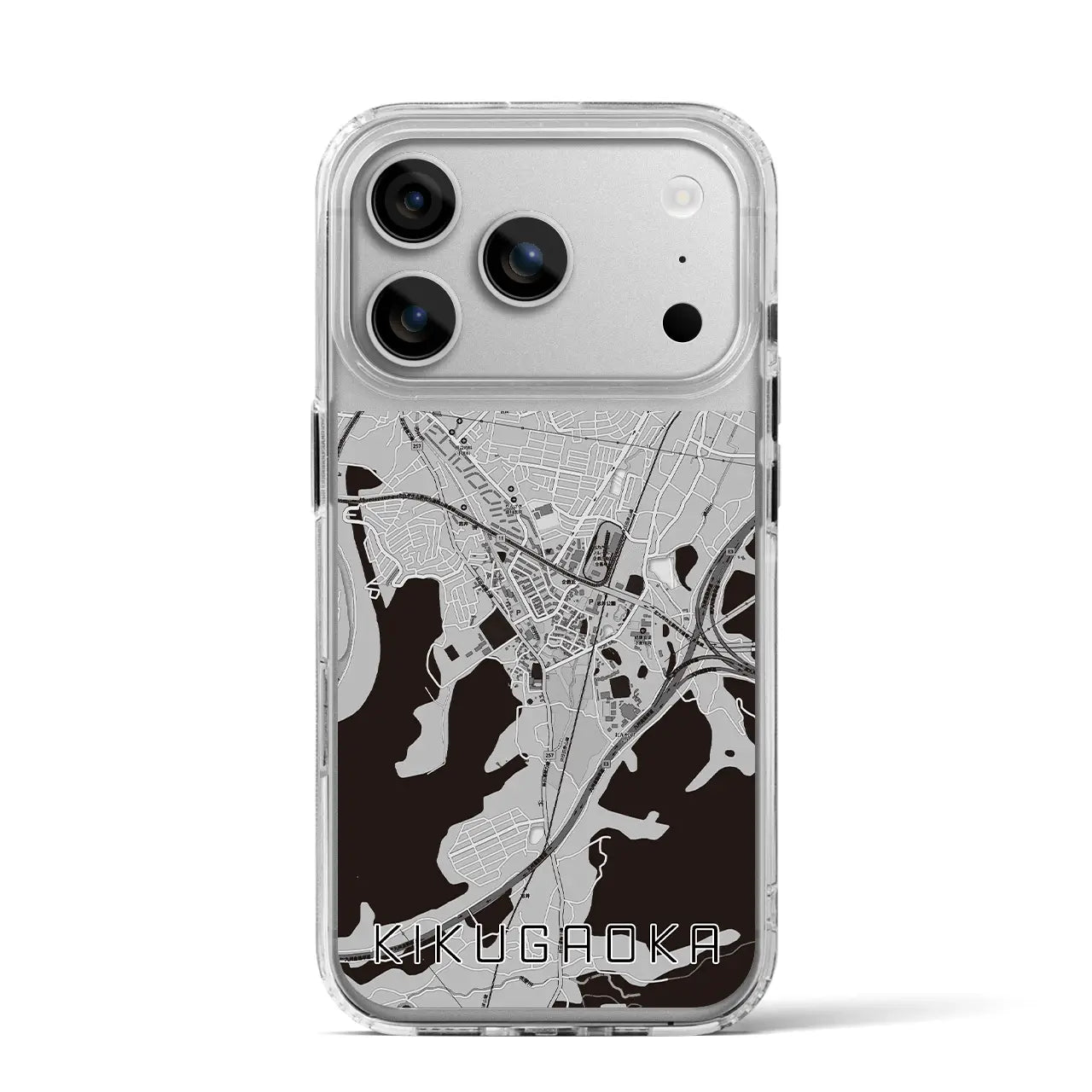 【企救丘（福岡県）】地図柄iPhoneケース（MagSafeタイプ）