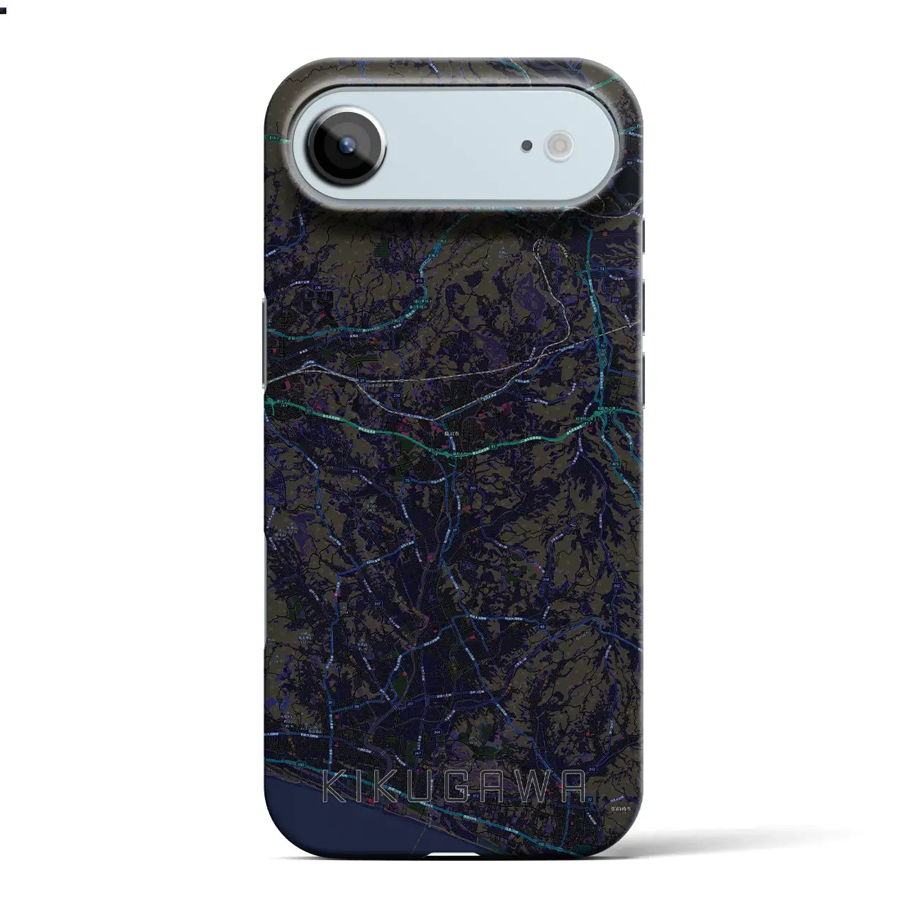 【菊川（静岡県）】地図柄iPhoneケース（バックカバータイプ）