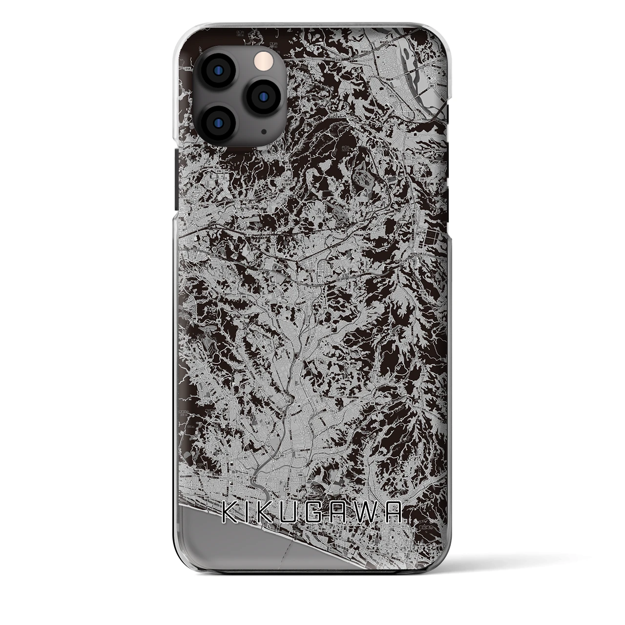【菊川（静岡県）】地図柄iPhoneケース（クリアタイプ）