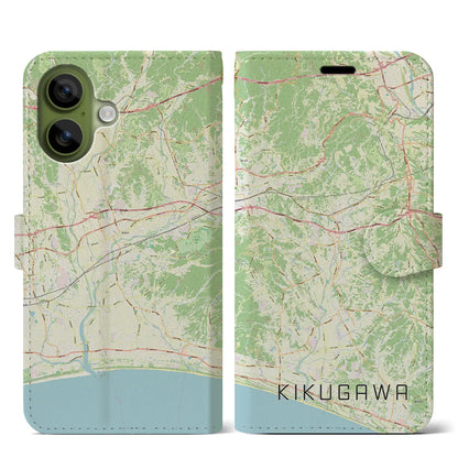 【菊川（静岡県）】地図柄iPhoneケース（手帳タイプ）