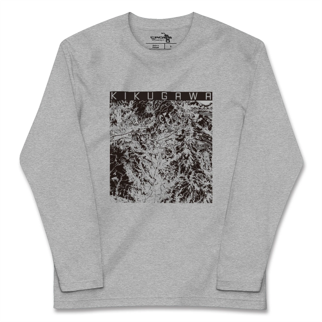 【菊川(静岡県)】地図柄ロングスリーブTシャツ