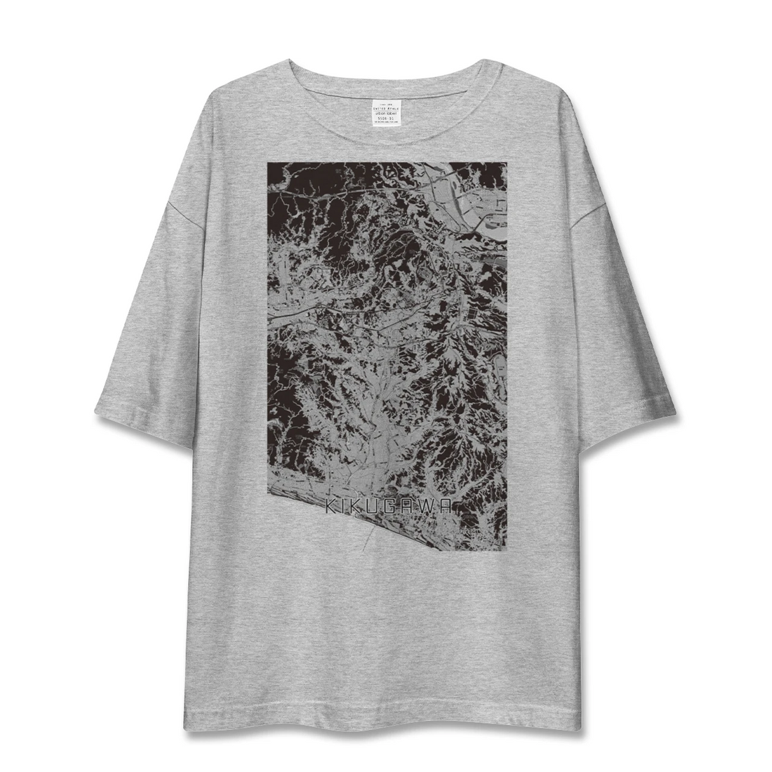 【菊川(静岡県)】地図柄ビッグシルエットTシャツ