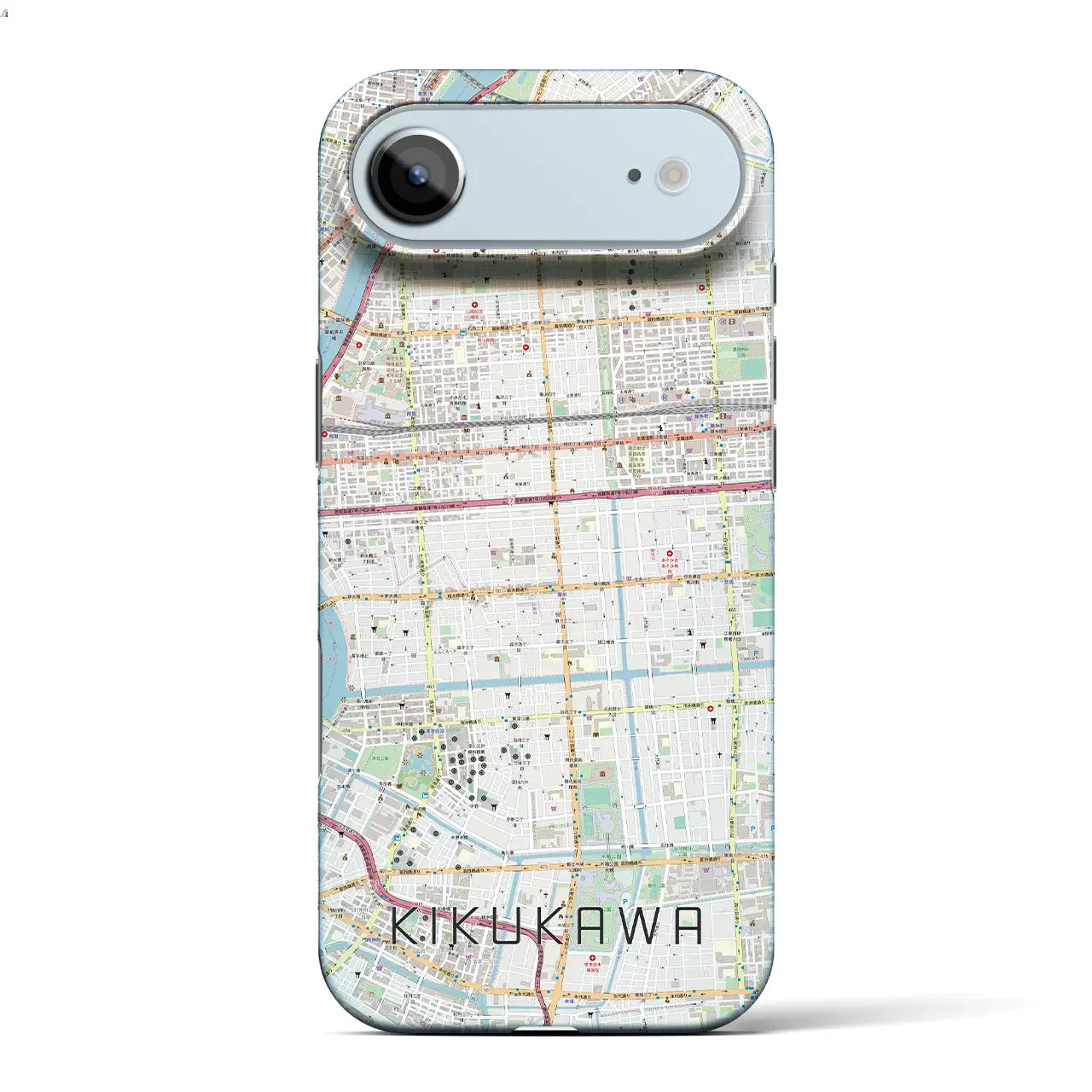 【菊川（東京都）】地図柄iPhoneケース（バックカバータイプ）