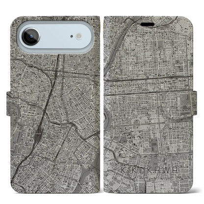 【菊川（東京都）】地図柄iPhoneケース（手帳タイプ）