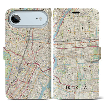 【菊川（東京都）】地図柄iPhoneケース（手帳タイプ）