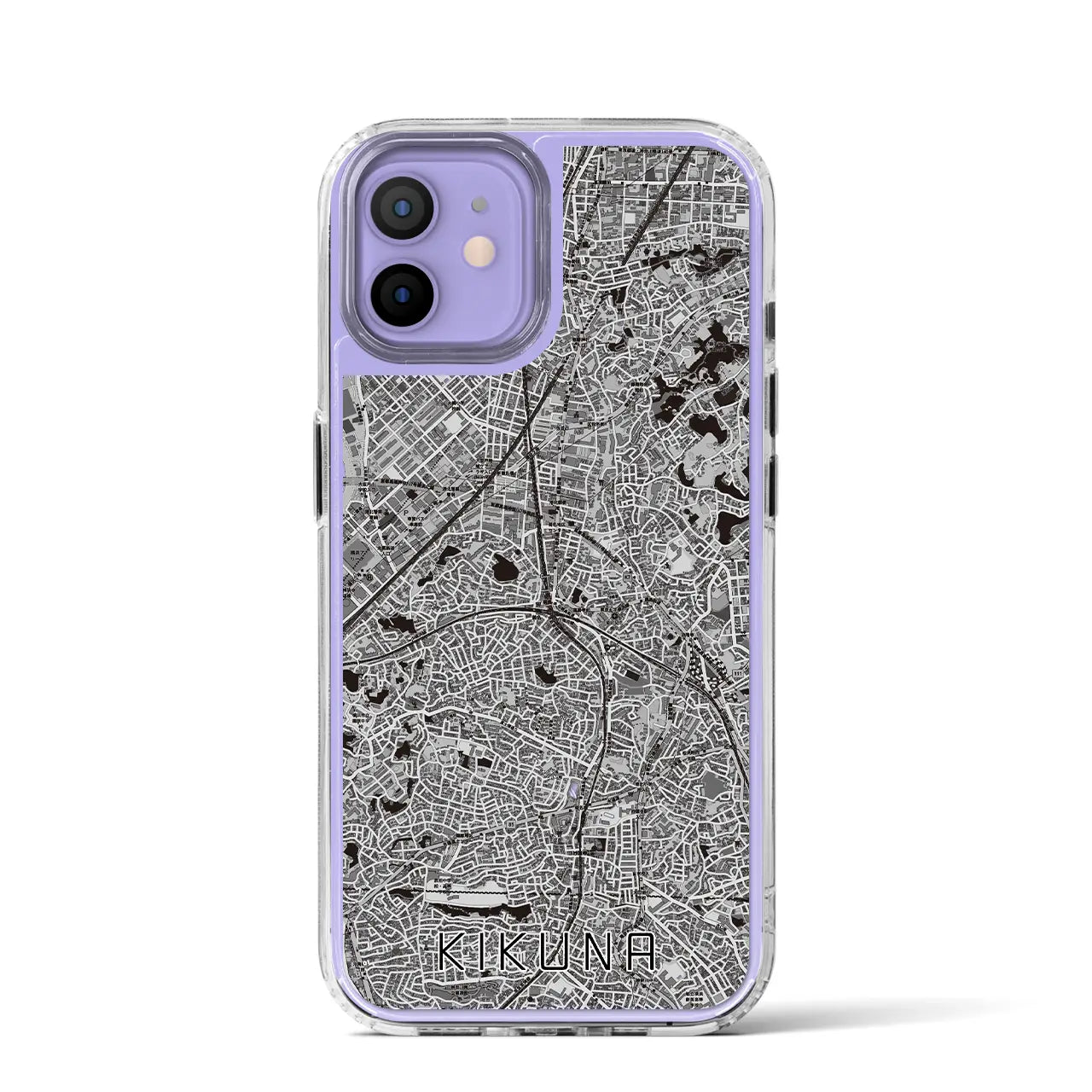 【菊名（神奈川県）】地図柄iPhoneケース（MagSafeタイプ）