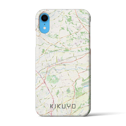 【菊陽（熊本県）】地図柄iPhoneケース（バックカバータイプ）