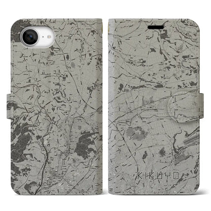 【菊陽（熊本県）】地図柄iPhoneケース（手帳タイプ）