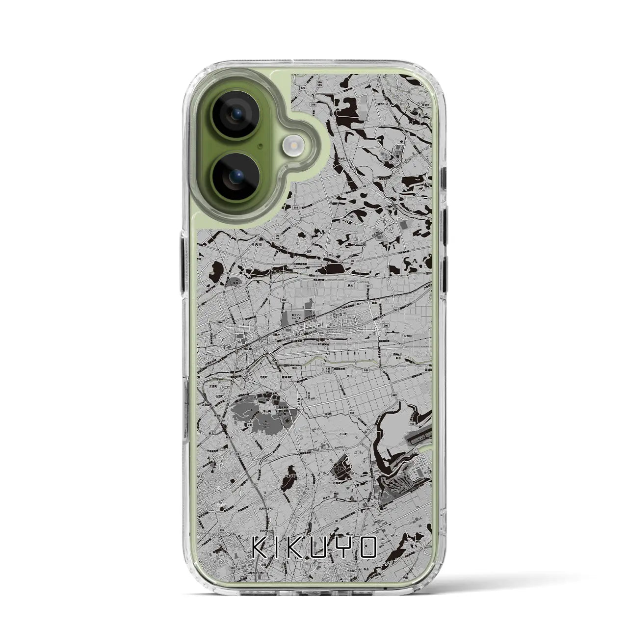 【菊陽（熊本県）】地図柄iPhoneケース（MagSafeタイプ）