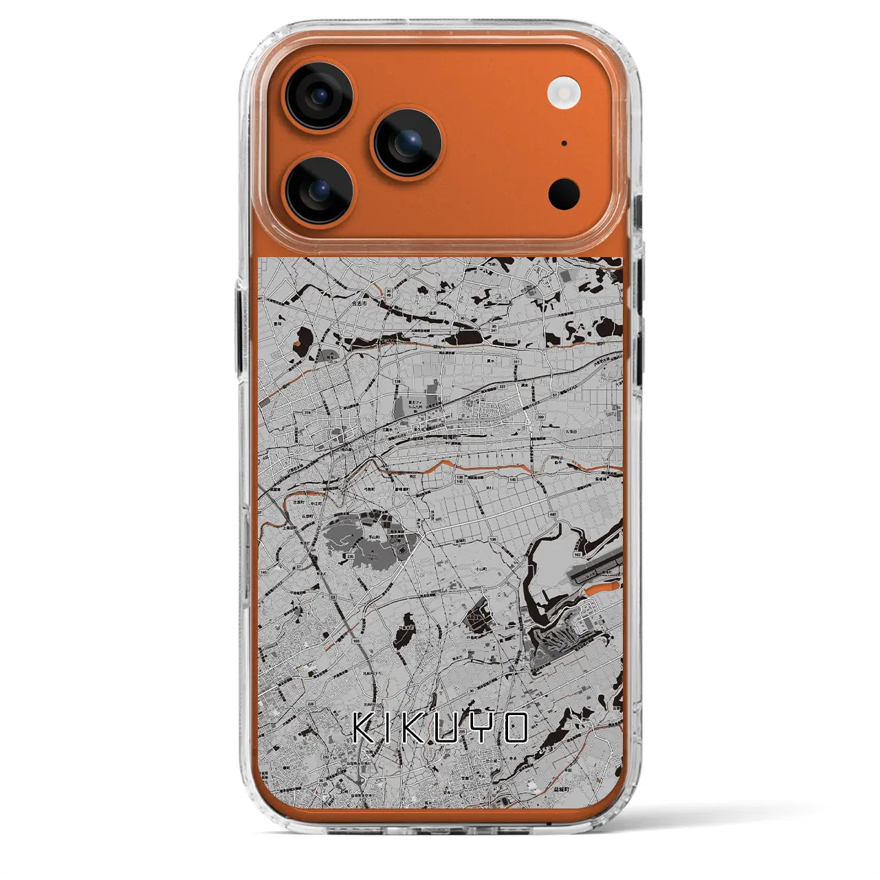 【菊陽（熊本県）】地図柄iPhoneケース（MagSafeタイプ）