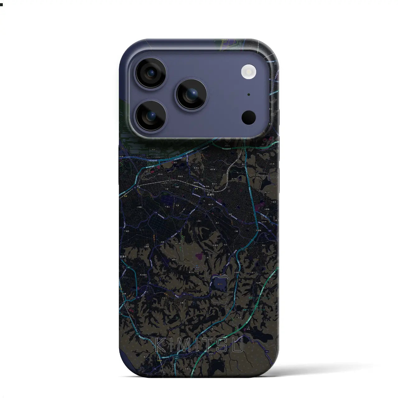 【君津（千葉県）】地図柄iPhoneケース（バックカバータイプ）