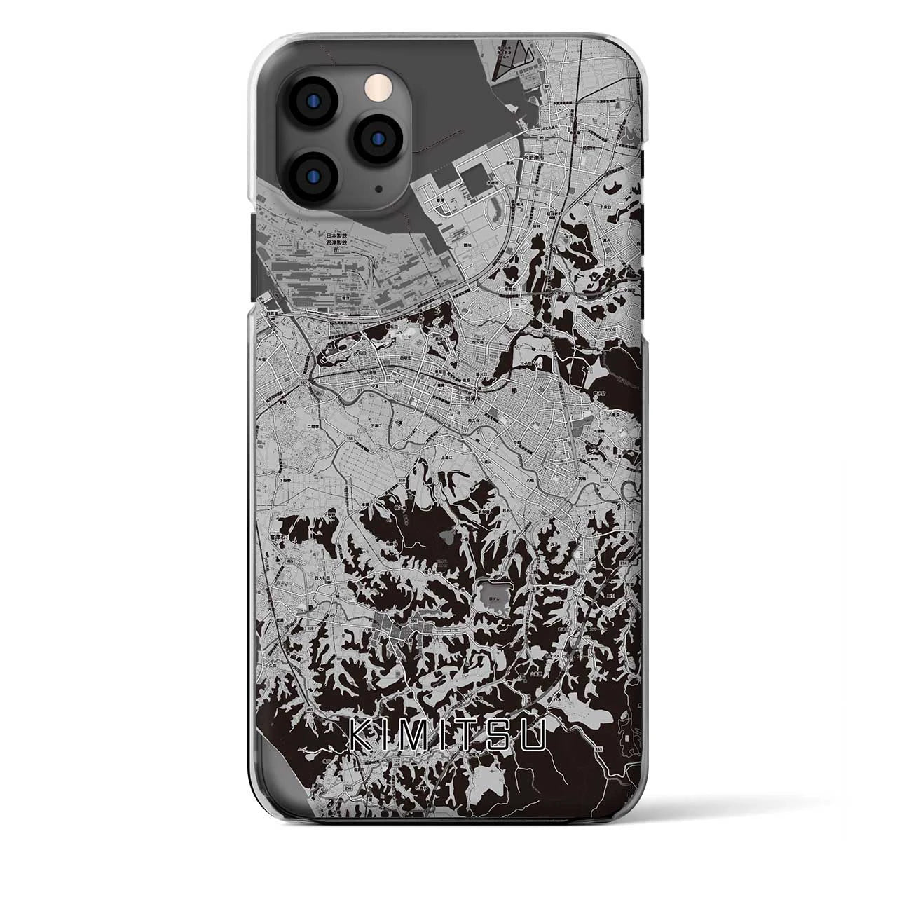 【君津（千葉県）】地図柄iPhoneケース（クリアタイプ）