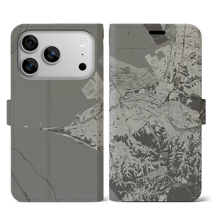 【君津（千葉県）】地図柄iPhoneケース（手帳タイプ）