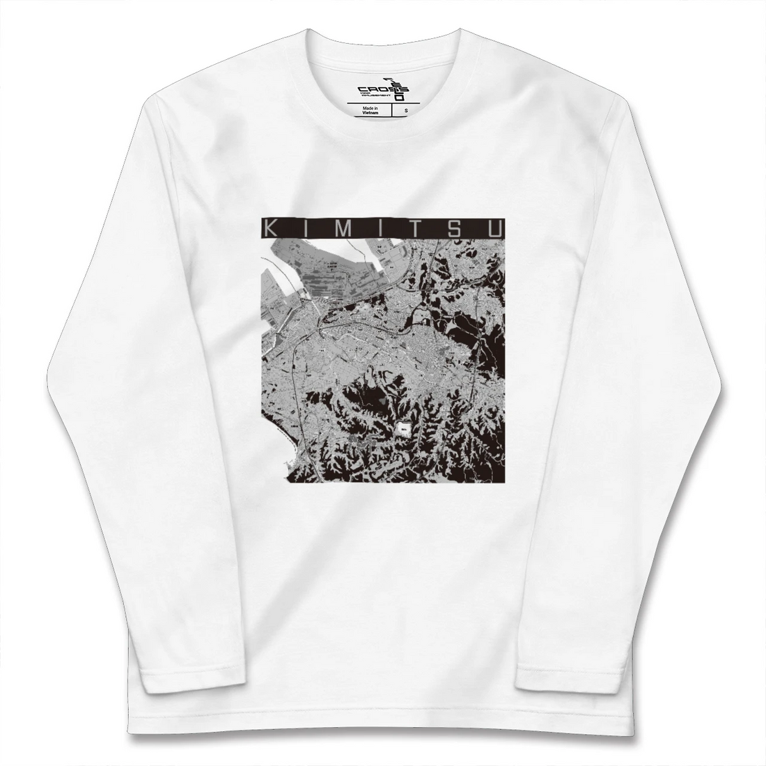 【君津（千葉県）】地図柄ロングスリーブTシャツ
