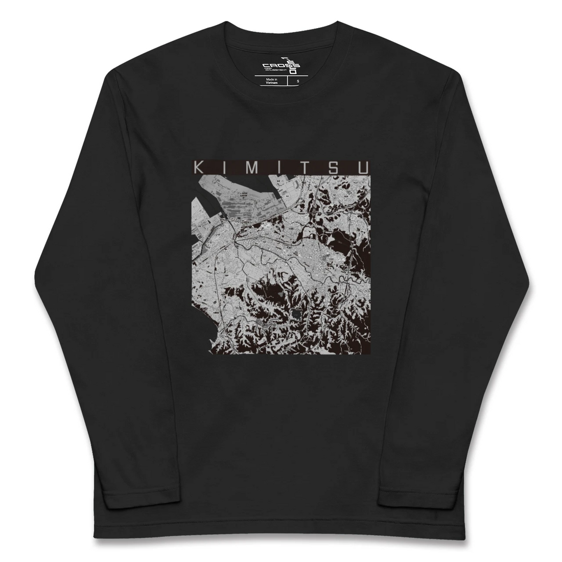 【君津(千葉県)】地図柄ロングスリーブTシャツ