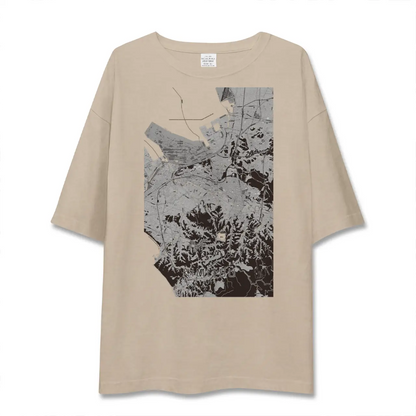 【君津（千葉県）】地図柄ビッグシルエットTシャツ