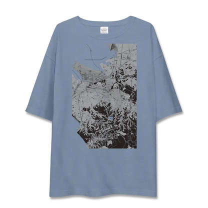 【君津（千葉県）】地図柄ビッグシルエットTシャツ