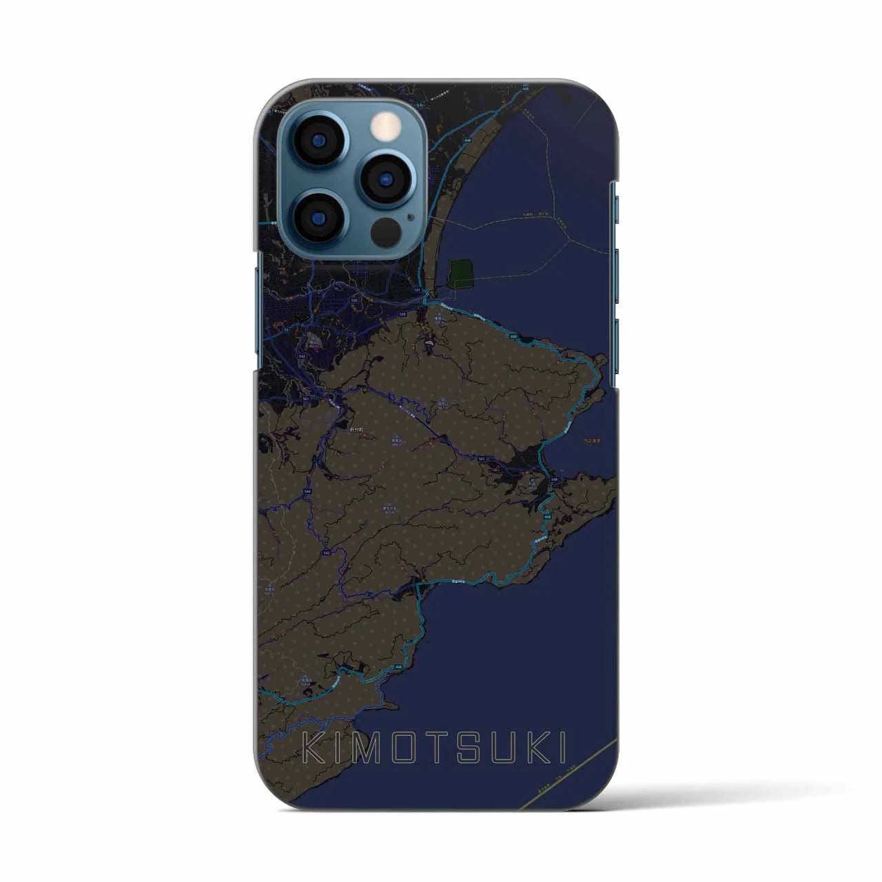 【肝付（鹿児島県）】地図柄iPhoneケース（バックカバータイプ）