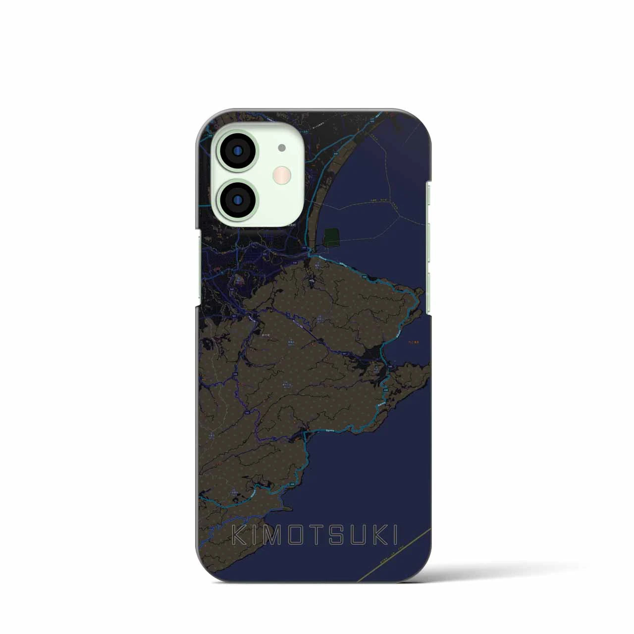 【肝付（鹿児島県）】地図柄iPhoneケース（バックカバータイプ）
