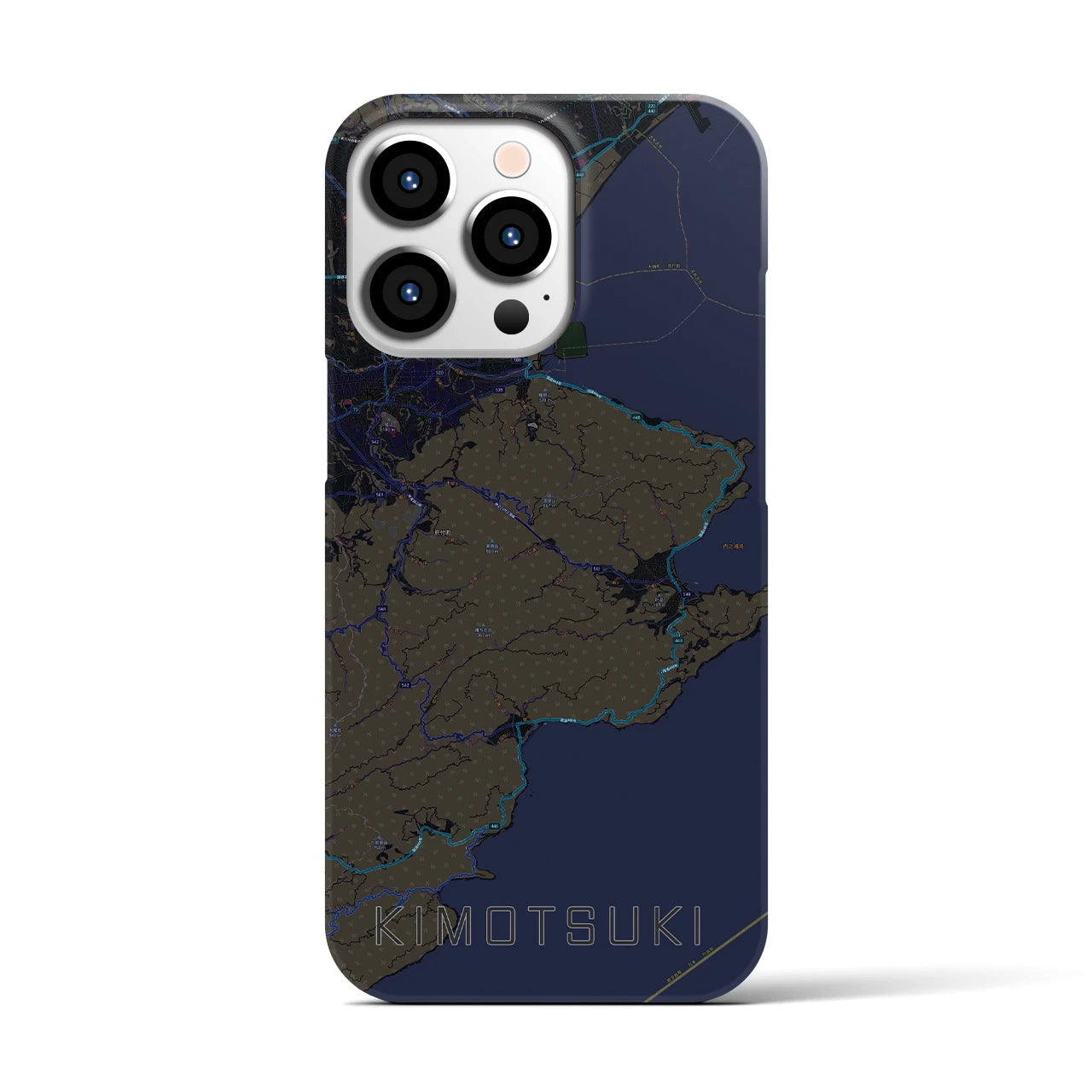 【肝付（鹿児島県）】地図柄iPhoneケース（バックカバータイプ）