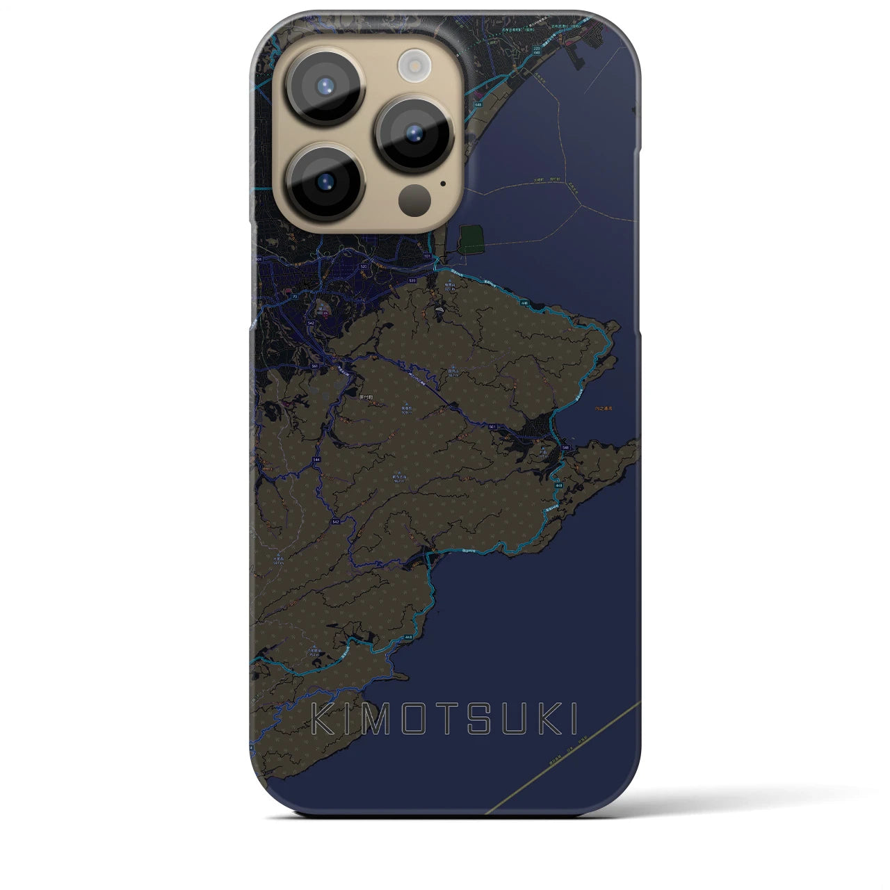 【肝付（鹿児島県）】地図柄iPhoneケース（バックカバータイプ）